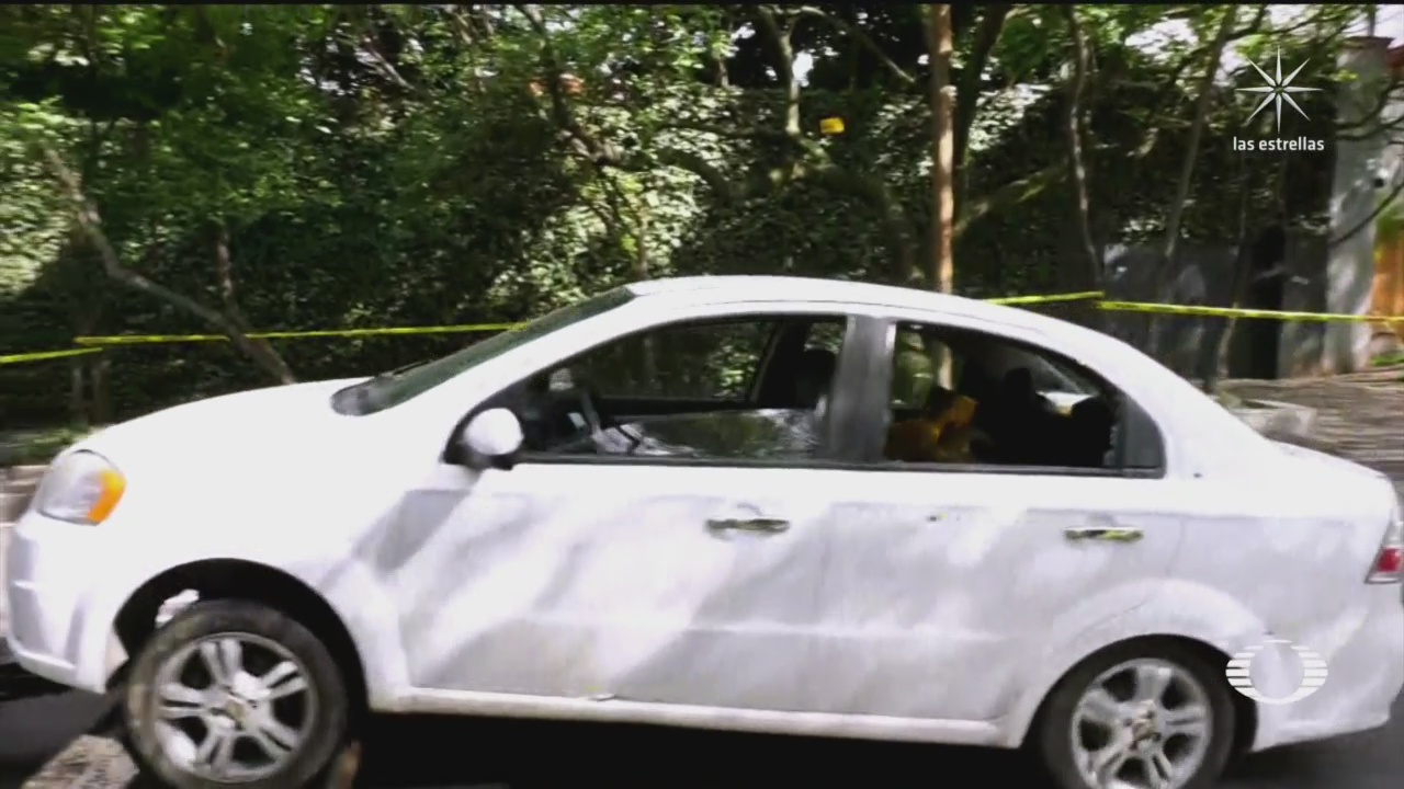auto donde viajaba gabriela victima del fuego cruzado durante atentado contra garcia harfuch