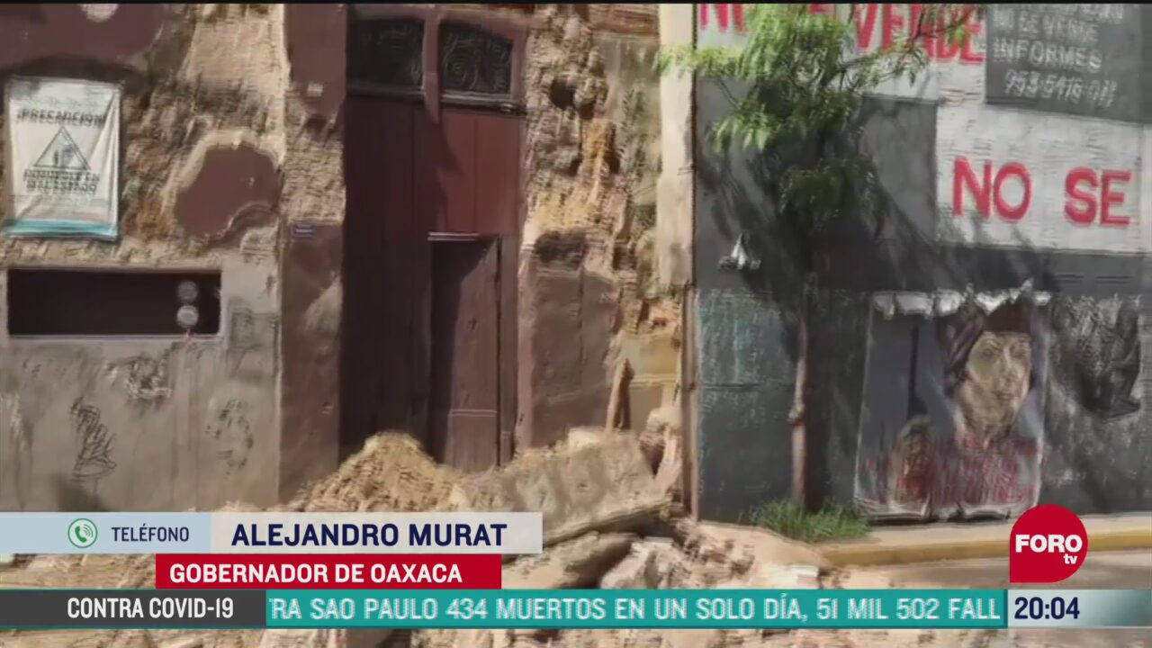 gobernador de Oaxaca Alejandro Murat confirmó la muerte de seis personas