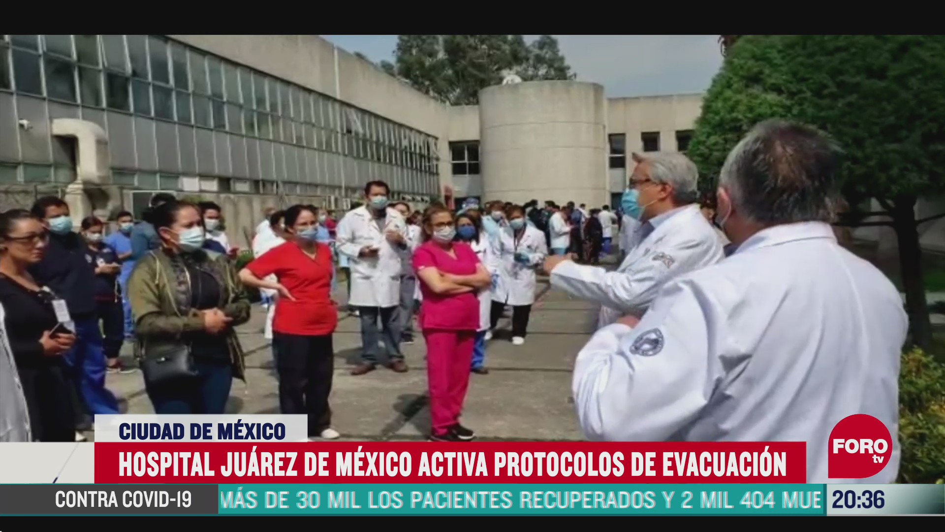 hospital juarez de mexico activa protocolos de evacuacion por sismo