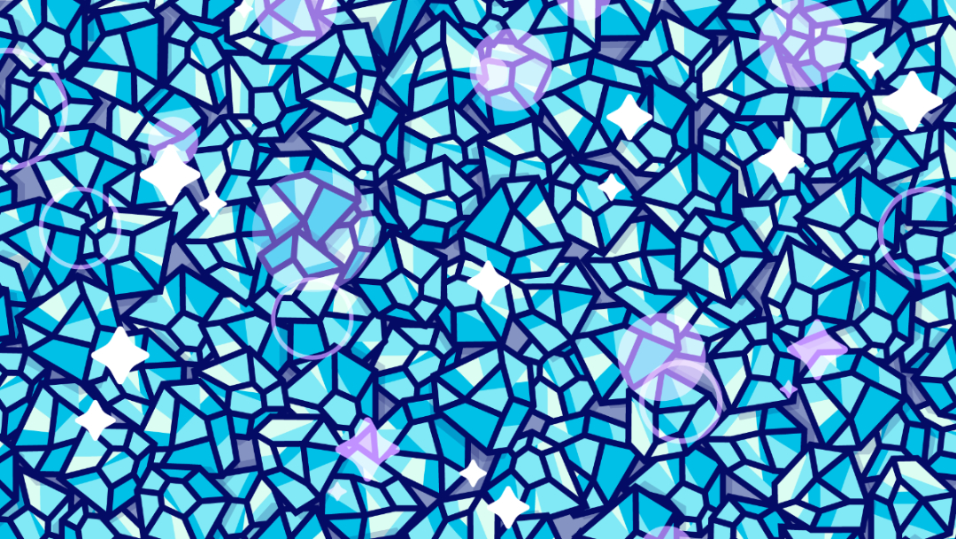 ilustracion lineas diamantes azules