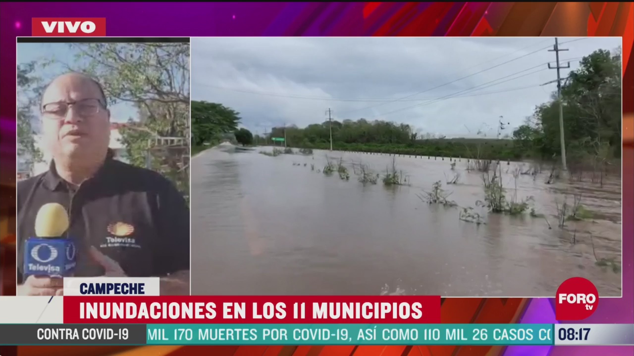 FOTO: 6 de junio 2020, inundaciones por tormenta tropical cristobal afectan 11 municipios de campeche