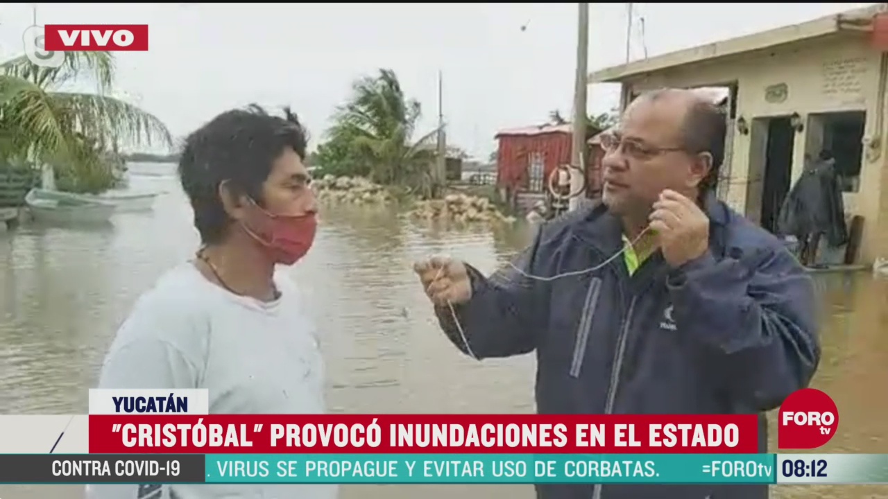 FOTO: 6 de junio 2020, inundaciones por tormenta tropical cristobal afectan a pobladores en yucatan