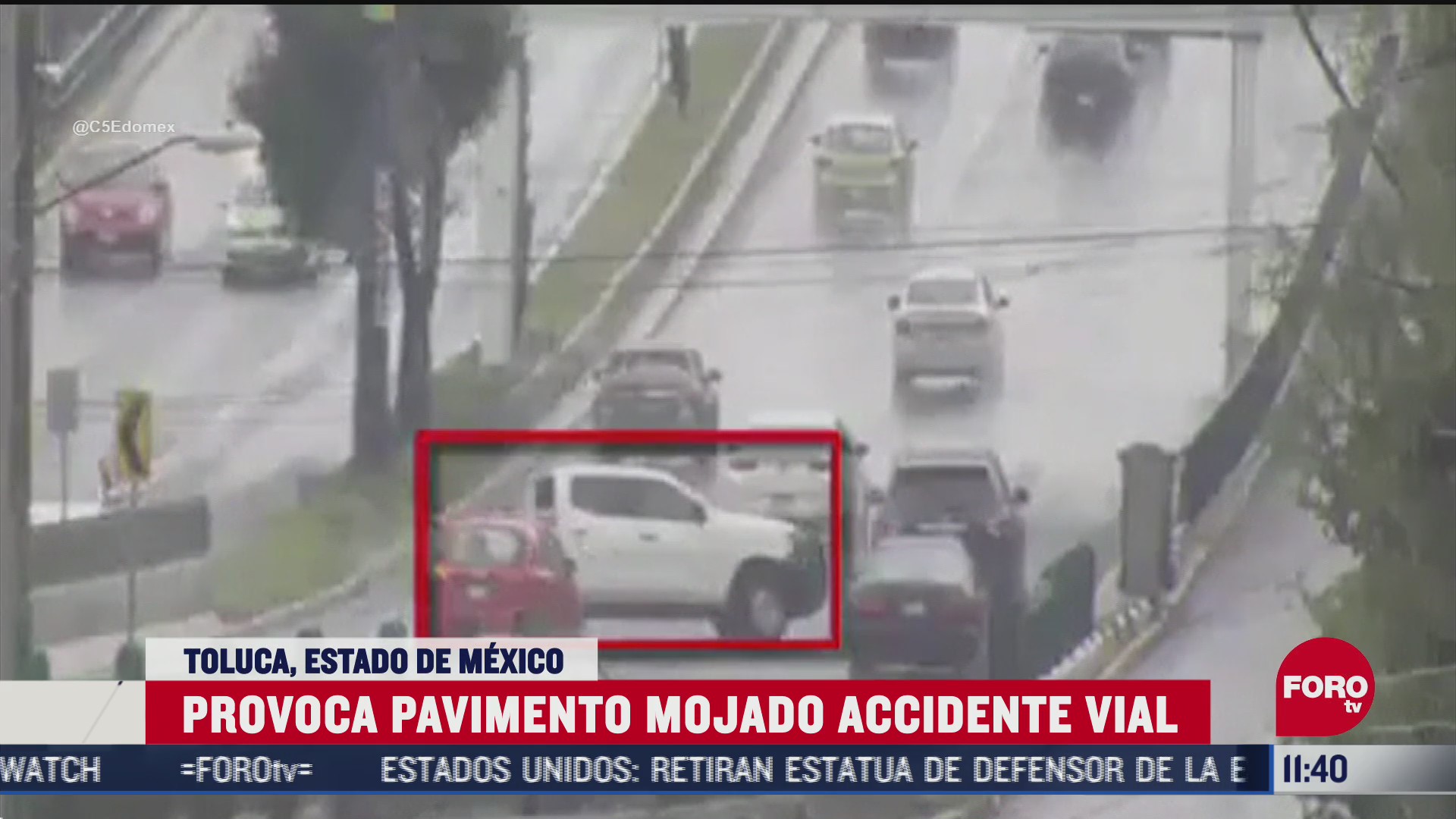 lluvia provoca accidente vial en toluca estado de mexico