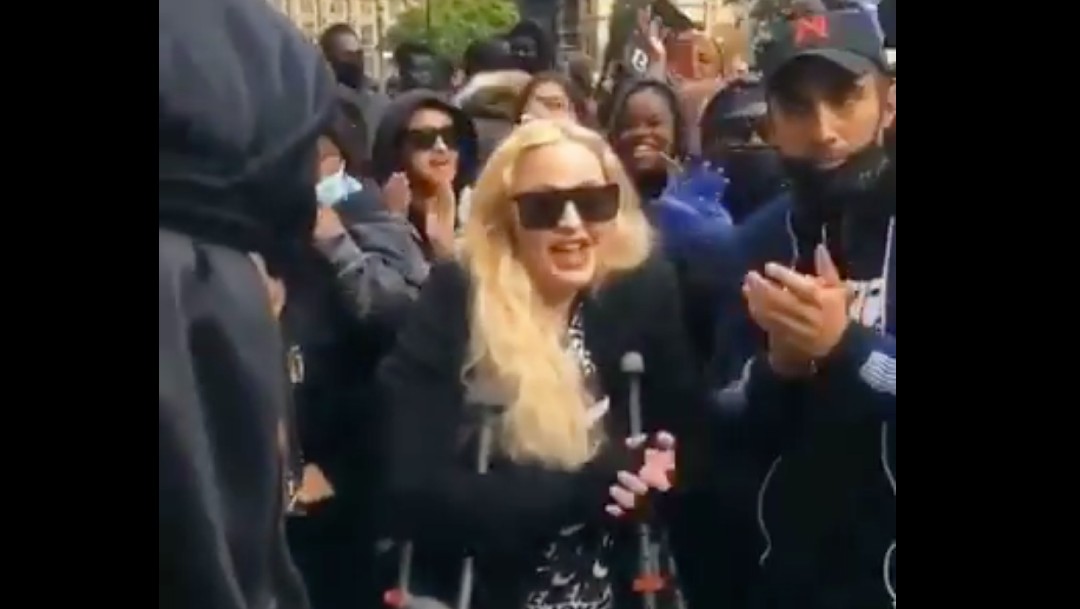Madonna participa en las protestas en Londres por la muerte de George Floyd