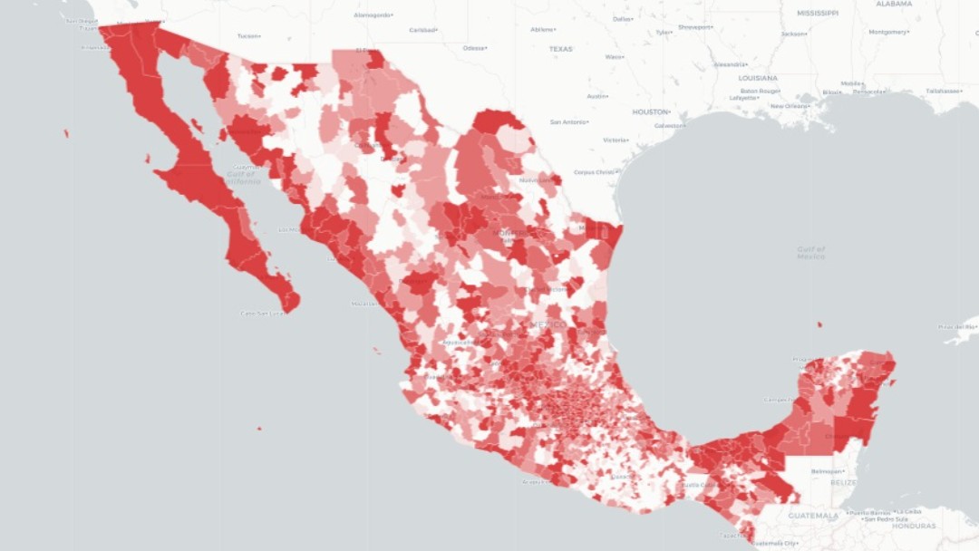 Mapa de coronavirus en México. Ssa