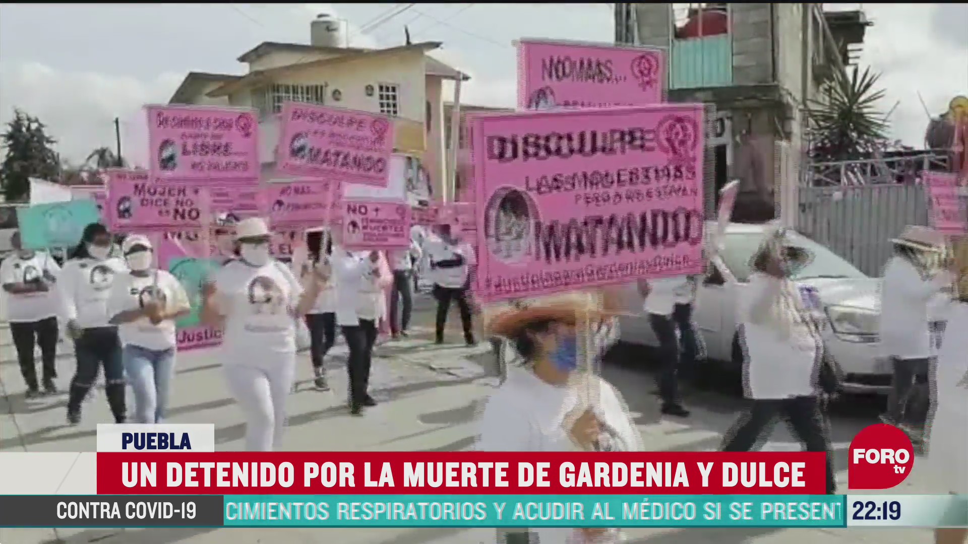 FOTO: 21 de junio 2020, marchan en puebla para exigir justicia por la muerte de gardenia y dulce