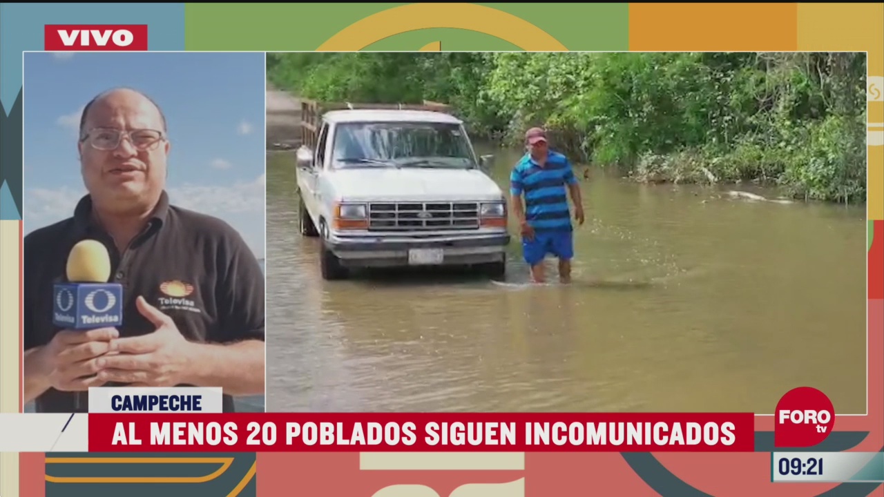 mas de 20 comunidades continuan afectadas por cristobal en campeche