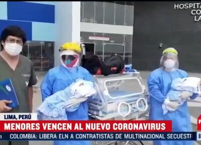 Niños vencen el coronavirus en Perú