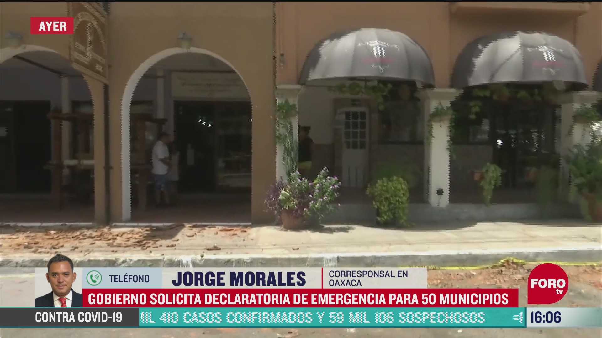 FOTO: oaxaca solicita declaratoria de emergencia para 50 municipios tras sismo