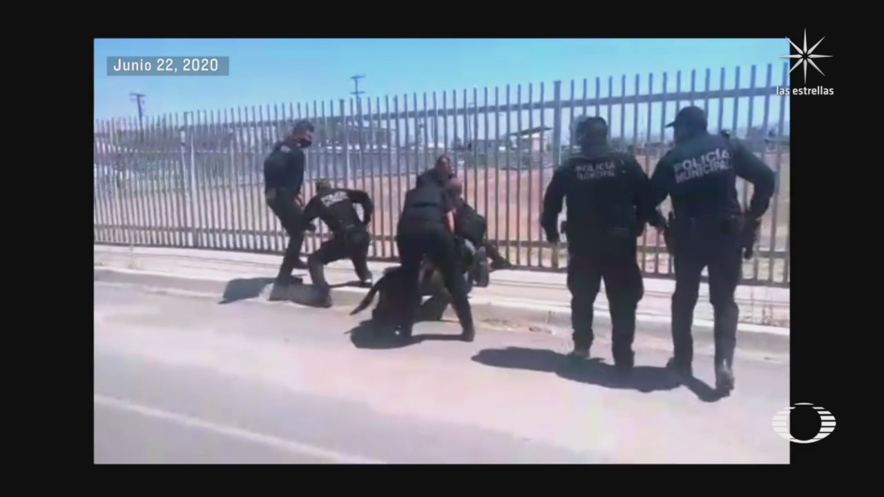 policia de mexicali evita suicidio de un migrante