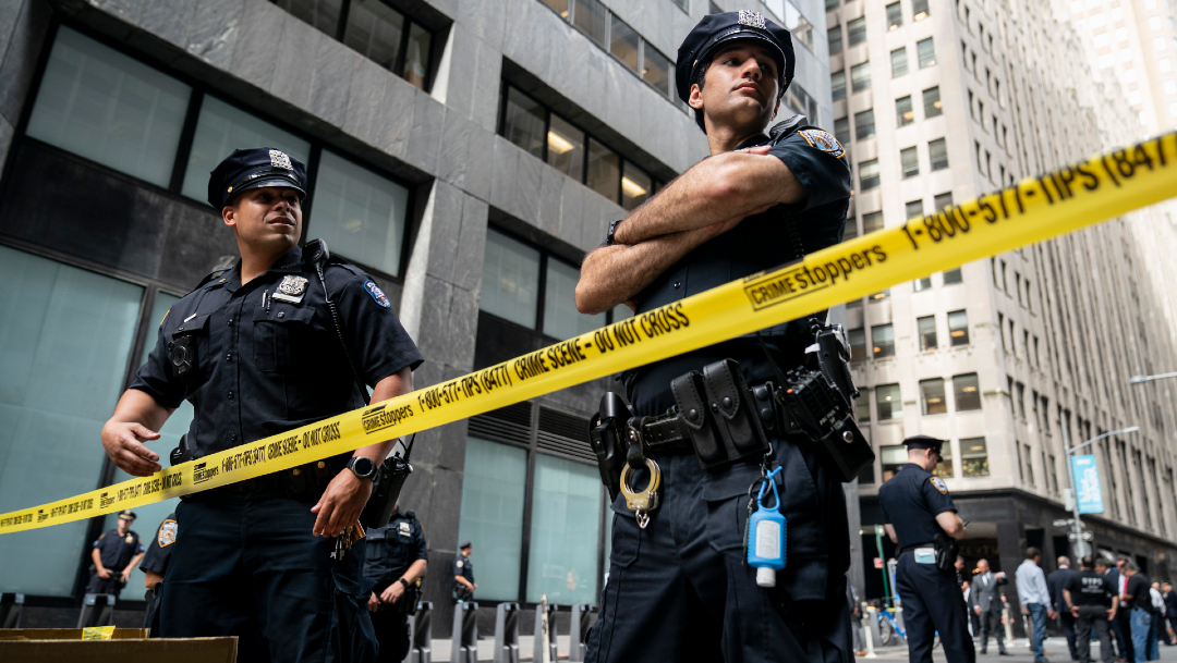 FOTO: Policías de Nueva York, el 21 de junio de 2020