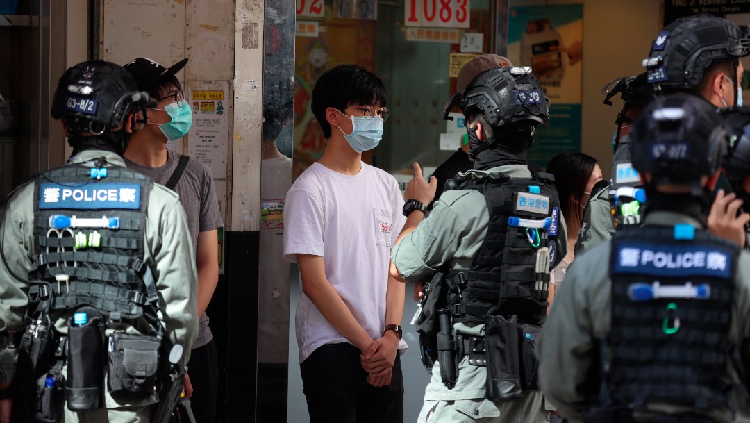 Protestan en China contra la ley de seguridad para Hong Kong