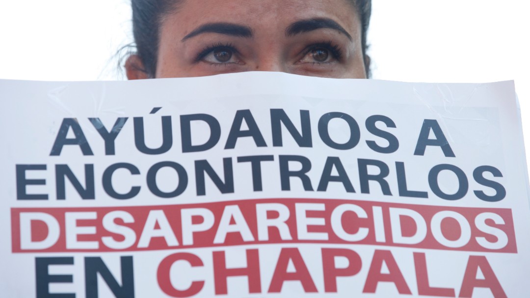 Cientos protestan por desaparecidos en Chapala, Jalisco. Efe