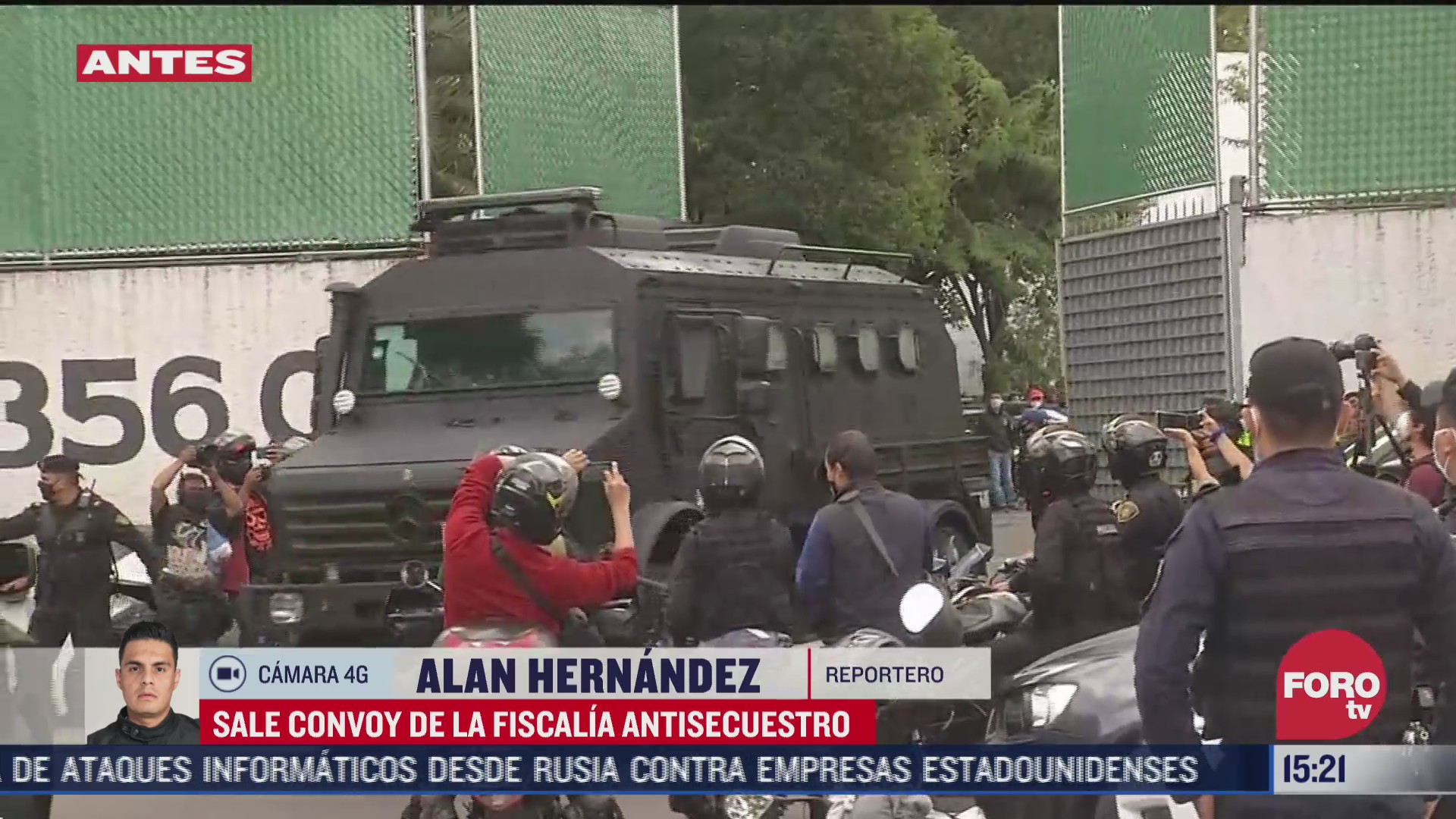 FOTO: 28 de junio 2020, sale convoy de la fiscalia antisecuestro con detenidos por atentado contra garcia harfuch
