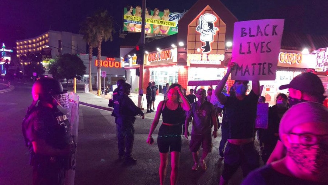 Foto: Se registran dos tiroteos en Las Vegas, durante protestas por muerte de Floyd