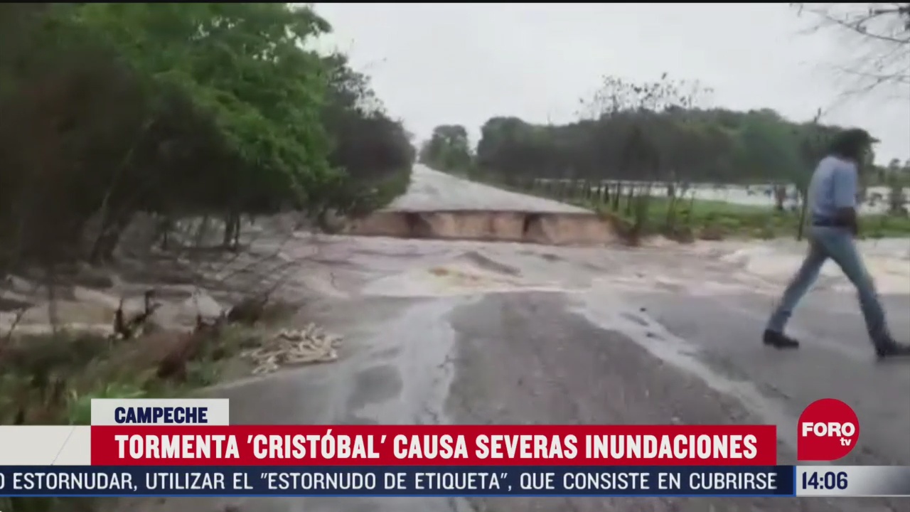 FOTO: tormenta tropical cristobal deja inundaciones en campeche