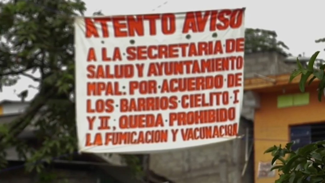 Por fake news sobre coronavirus, padres no vacunan a sus niños en Simojovel, Chiapas