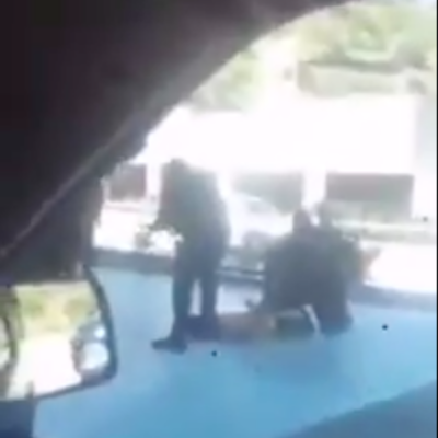 VIDEO: Captan abuso policiaco en Tijuana, oficial somete y asfixia a hombre en gasolinera