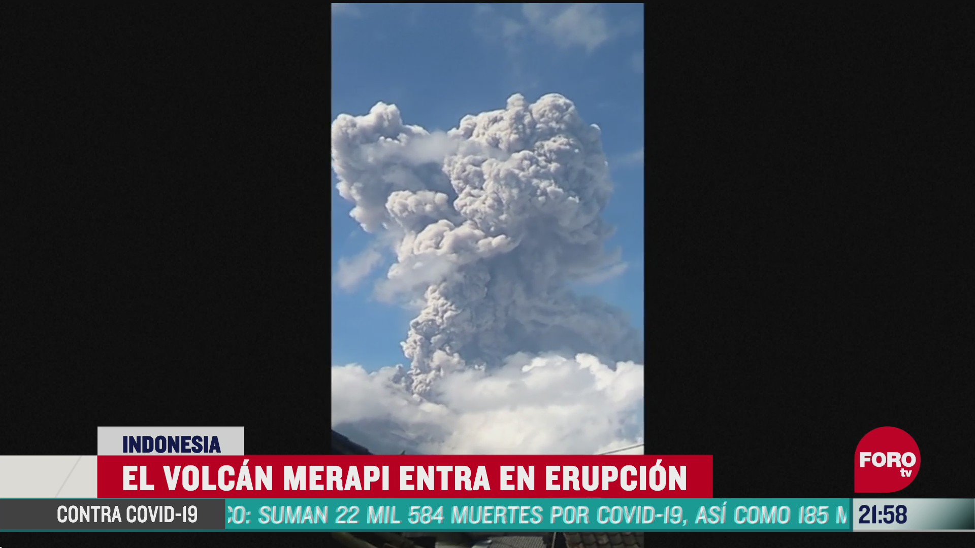 volcan merapi hace erupcion en indonesia