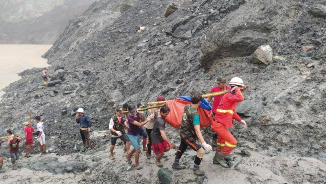 Accidente en mina de Birmania deja al menos 113 muertos