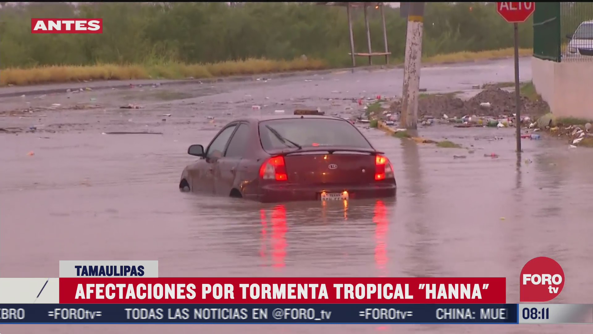 FOTO: 26 de julio 2020, afectaciones por tormenta tropical hanna en tamaulipas