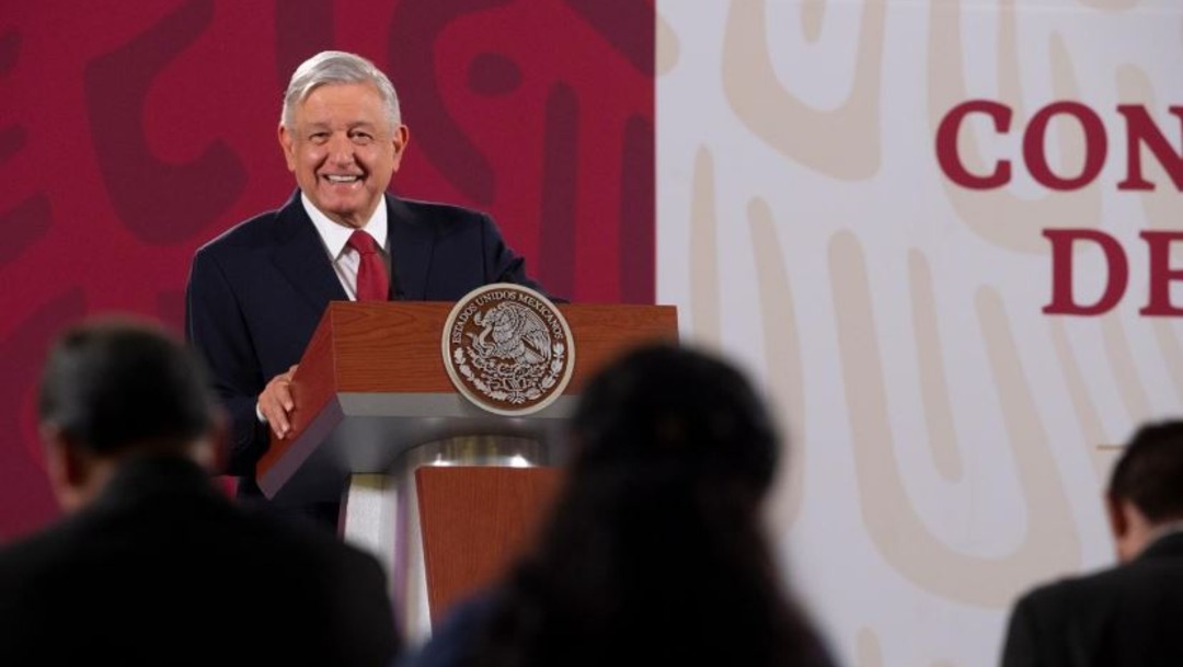 Andrés Manuel López Obrador en conferencia de prensa Palacio Nacional