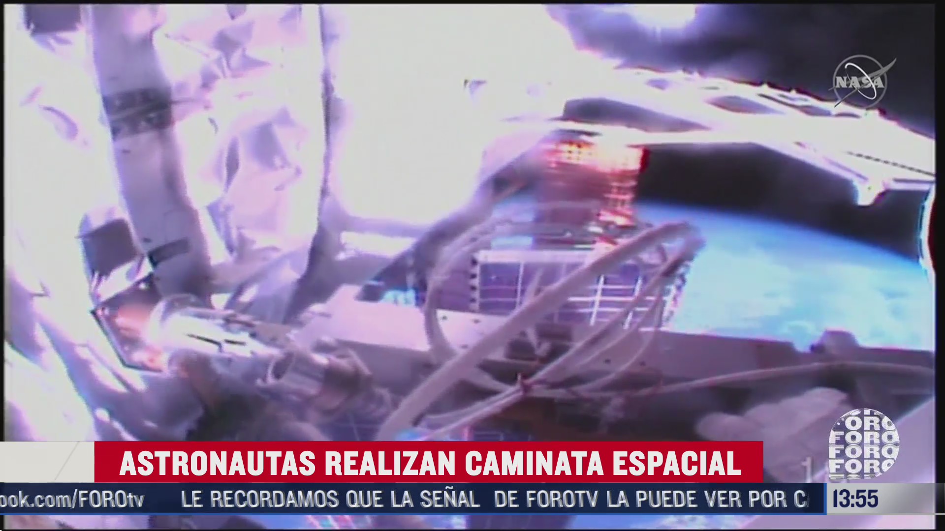 astronautas hacer reparaciones al exterior de la estacion espacial internacional