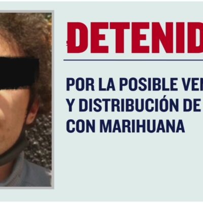 Arrestan a presunto vendedor y distribuidor de brownies de marihuana en la CDMX