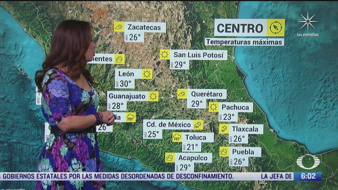 canal de baja presion provocara lluvias fuertes en mexico