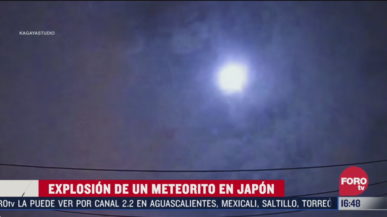 captan explosion de meteorito en japon