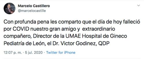 Fallece director de hospital del IMSS en León por Covid-19