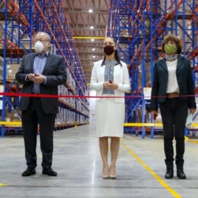 Sheinbaum inaugura centro de distribución farmacéutico en Azcapotzalco