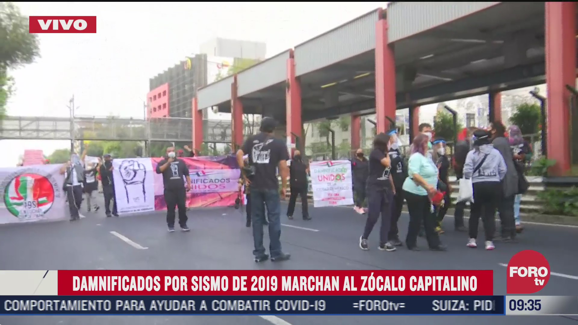 damnificados del sismo de 2017 marchan al zocalo cdmx