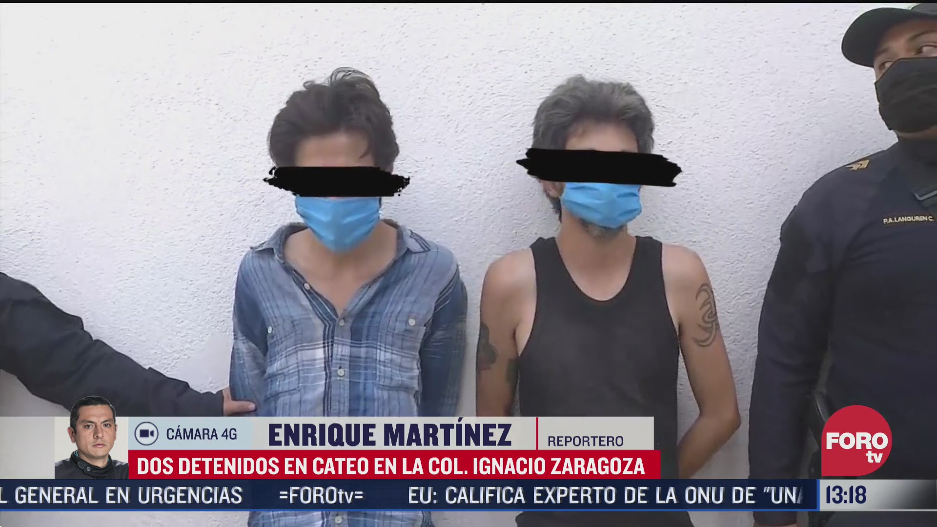 FOTO: 18 de julio 2020, detienen a dos tras cateo en la colonia ignacio zaragoza