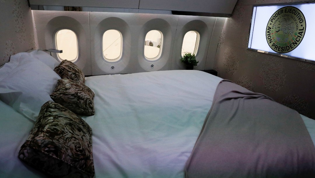 Dormitorio del avión presidencial