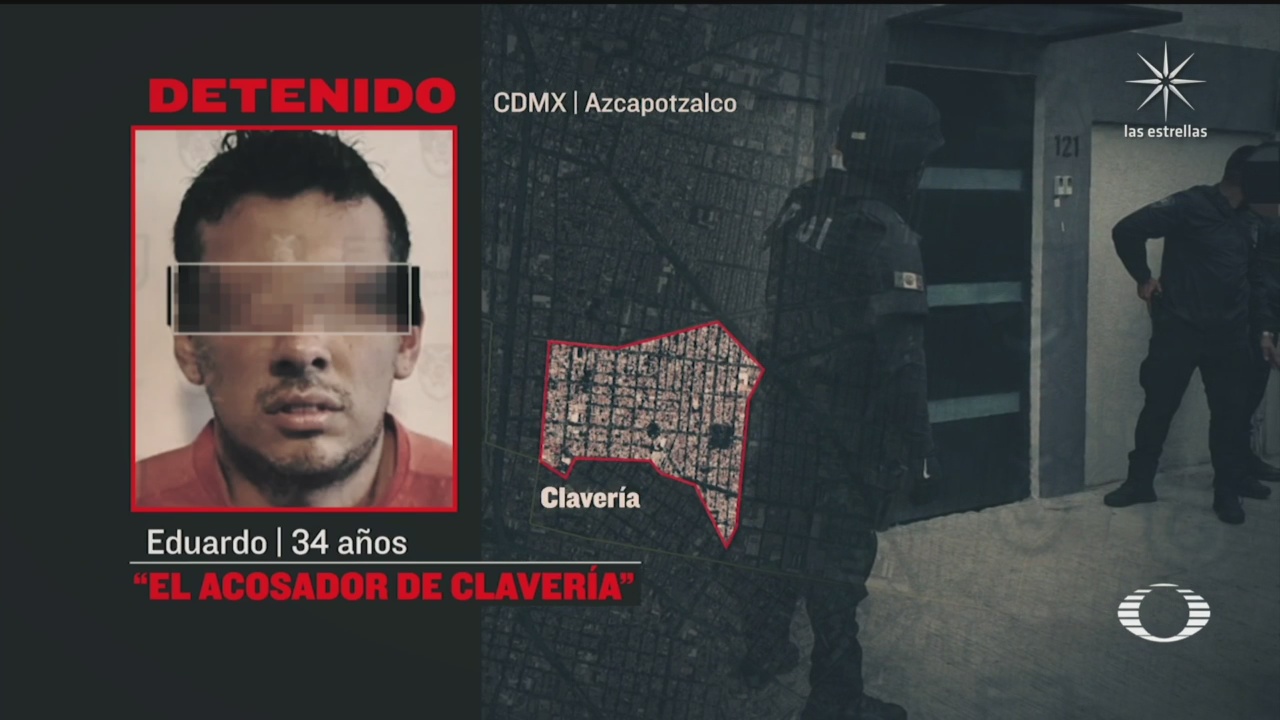 El acosador de Clavería fue detenido en Azcapotzalco, cDMX