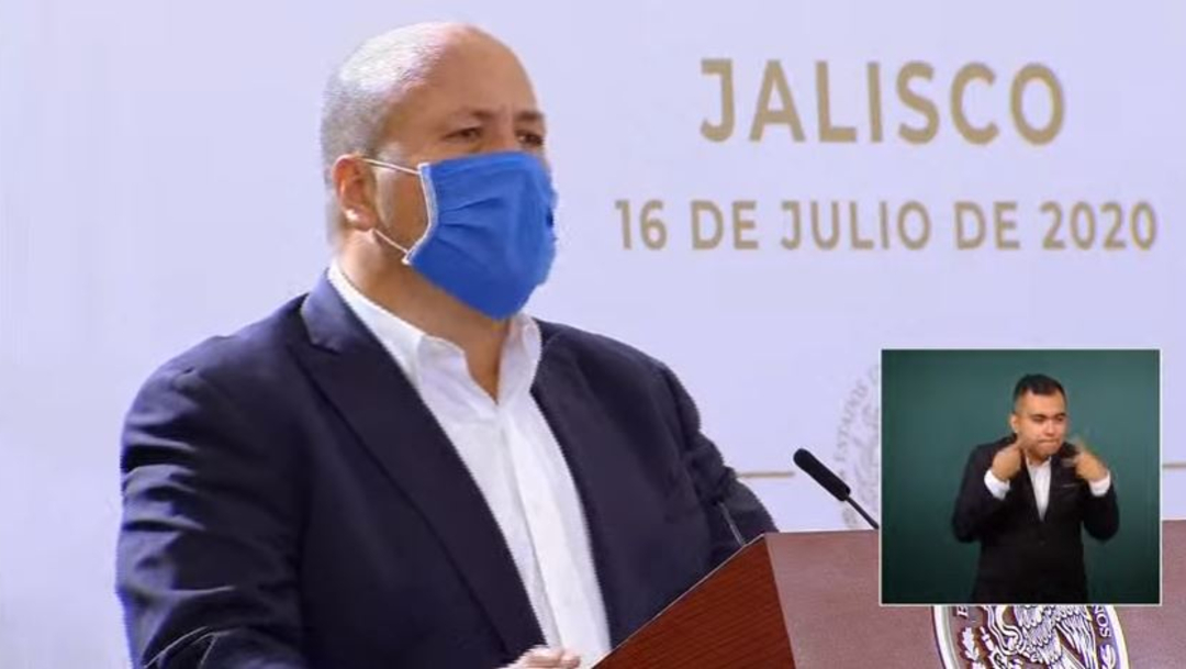 El gobernador de Jalisco, Enrique Alfaro en conferencia matutina