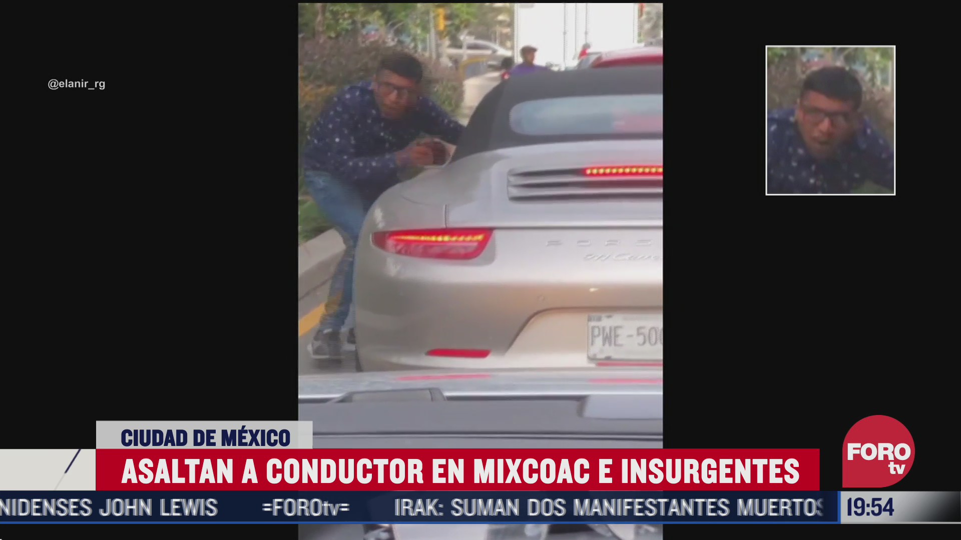 robo a automovilista en Mixcoac e Insurgentes