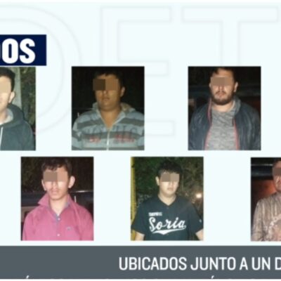 Detienen a siete presuntos huachicoleros en Huachinango, Puebla