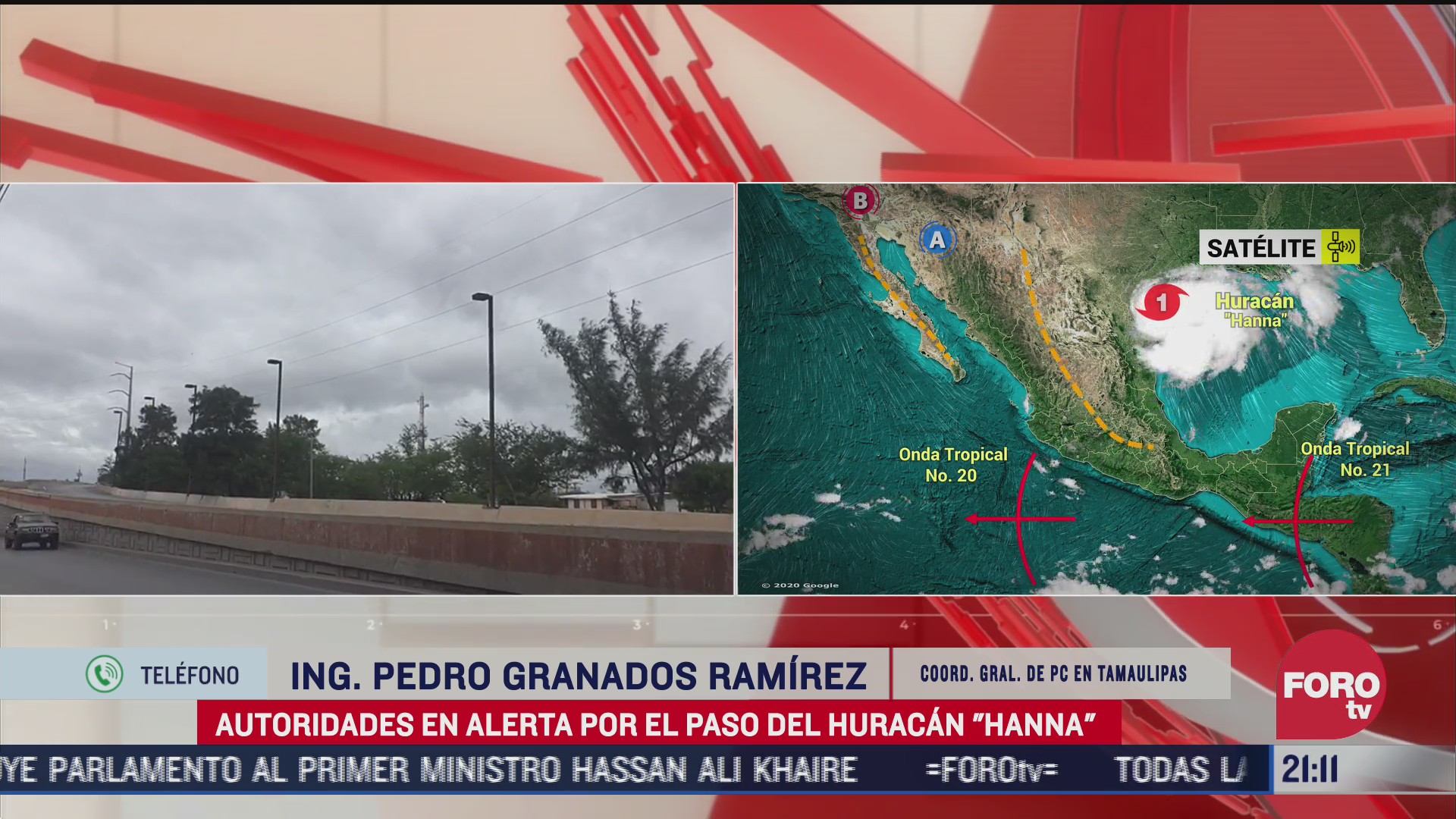 FOTO: 25 de julio 2020, huracan hanna aun no causa estragos en el estado de tamaulipas