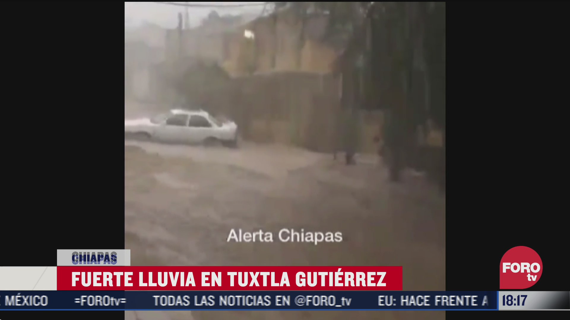 intensa lluvia sorprende a habitantes de tuxtla gutierrez chiapas