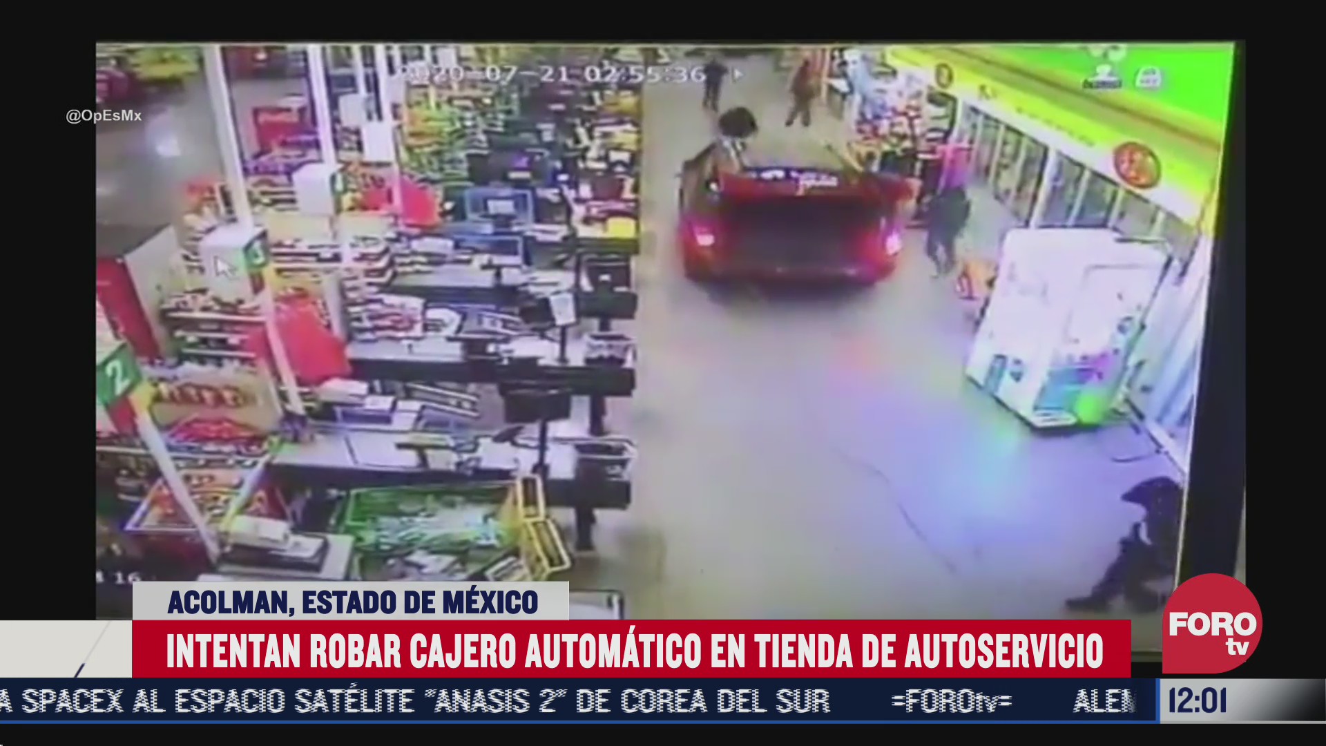 intentan robar cajero automatico en tienda de autoservicio en edomex