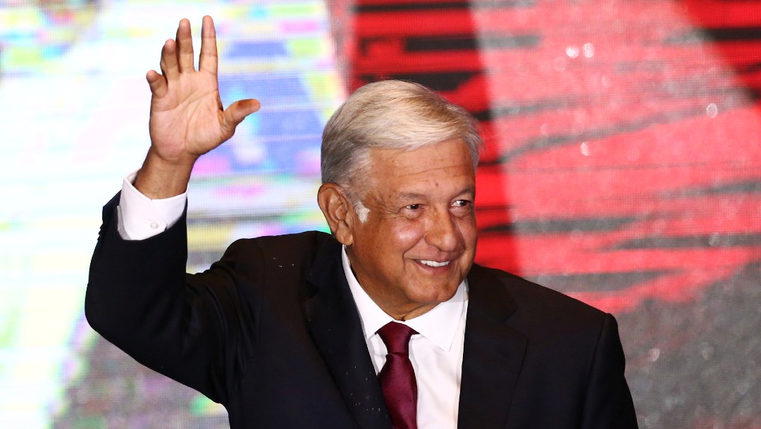 López Obrador el 1 de julio de 2018