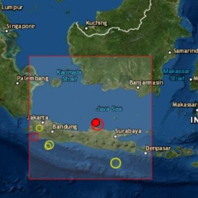Sismo de magnitud 6.6 sacude a la costa de Indonesia