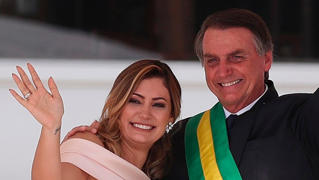 Michelle de Paula Firmo y Jair Bolsonaro