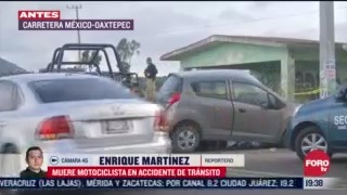FOTO: 12 de julio 2020, muere motociclista en accidente de transito en carretera mexico oaxtepec