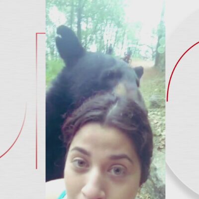 Video: Mujer se tomó selfie con oso en Parque Ecológico Chipinque, Nuevo León