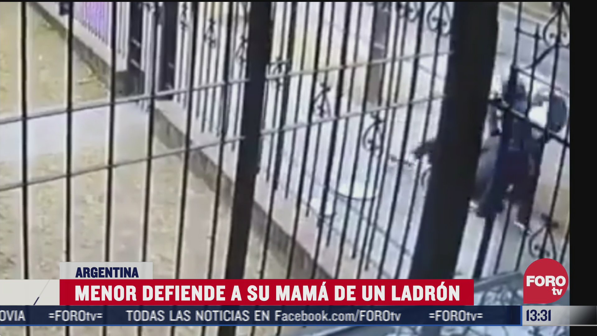 nino defiende a su mama de un ladron en argentina