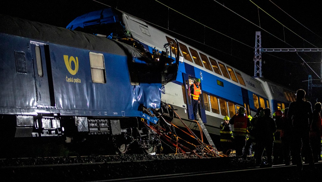 Un muerto y 35 heridos, saldo de un segundo accidente de tren en República Checa