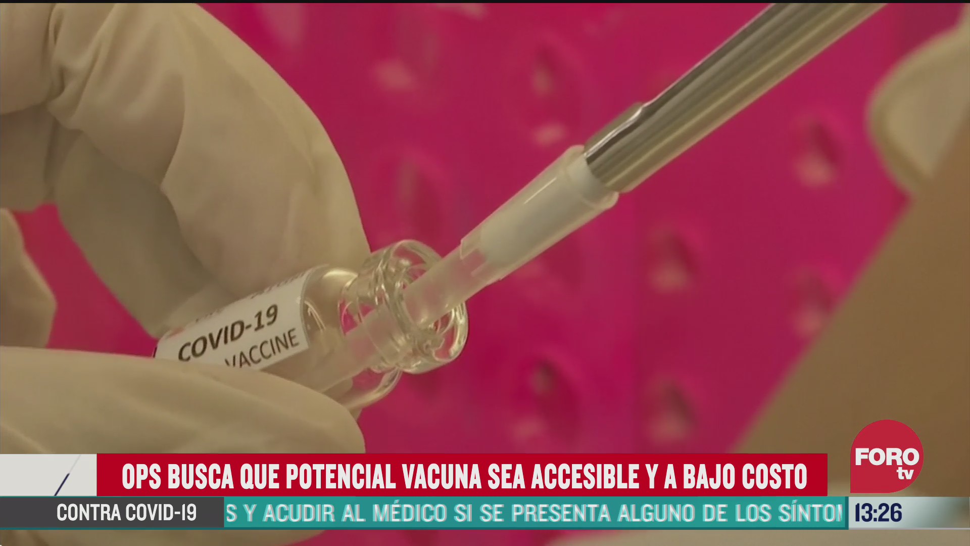 ops busca que vacuna contra covid llegue a paises vulnerables de america latina